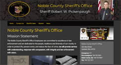 Desktop Screenshot of noblecountysheriffsoffice.com