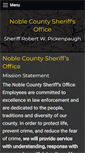 Mobile Screenshot of noblecountysheriffsoffice.com